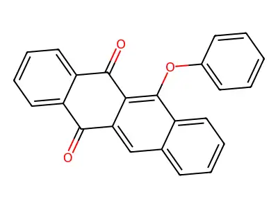 6-Phenoxytetracene-5,12-dione structure