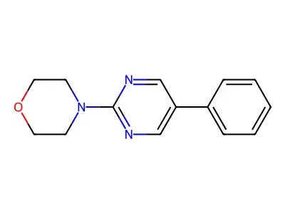 4-(5-Phenyl-2-pyrimidinyl)morpholine structure
