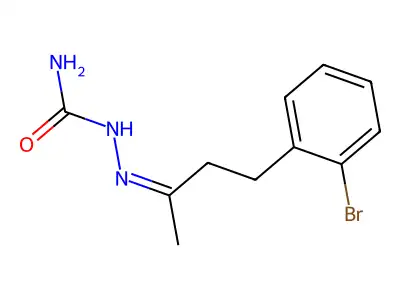 Hydrazinecarboxamide,2-[3-(2-bromophenyl)-1-methylpropylidene]- structure