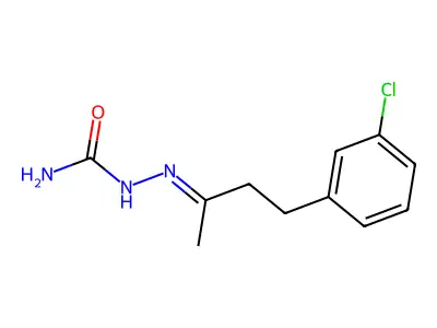 Hydrazinecarboxamide,2-[3-(3-chlorophenyl)-1-methylpropylidene]- structure
