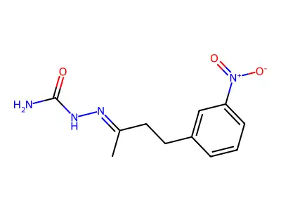 Hydrazinecarboxamide,2-[1-methyl-3-(3-nitrophenyl)propylidene]- structure