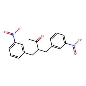 3-(3-Nitrobenzyl)-4-(3-nitrophenyl)butan-2-one structure