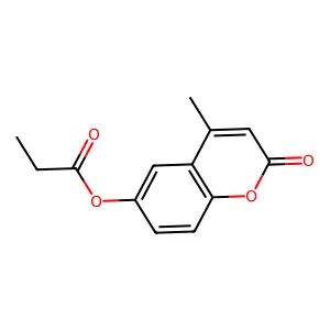 (4-Methyl-2-oxochromen-6-yl) propanoate structure