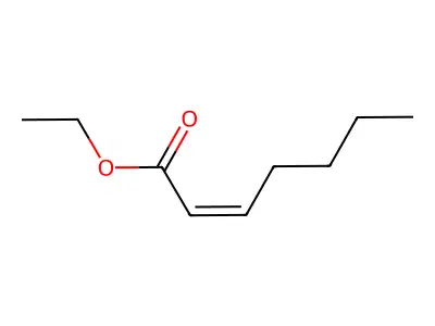 Ethyl (Z)-2-heptenoate structure