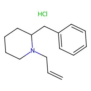 Piperidine, 1-allyl-2-benzyl-, hydrochloride structure