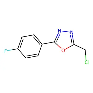 2-(Chloromethyl)-5-(4-fluorophenyl)-1,3,4-oxadiazole structure