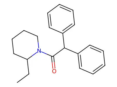1-(2-Ethyl-1-piperidinyl)-2,2-diphenylethanone structure