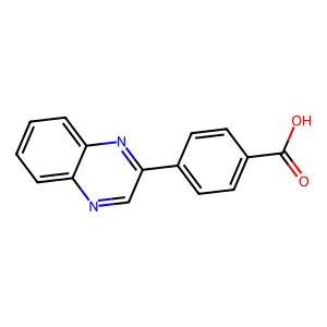 4-(喹喔啉-2-基)苯甲酸 structure