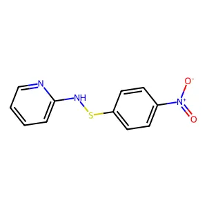 2-[({4-Nitrophenyl}sulfanyl)amino]pyridine structure