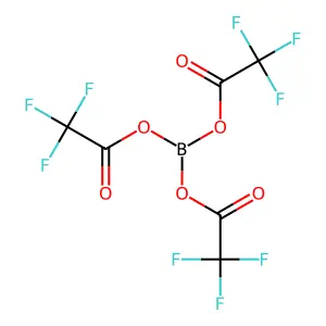 Tris(trifluoroacetoxy)borane structure