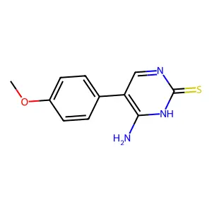 4-Amino-5-(4-methoxyphenyl)pyrimidine-2-thiol structure