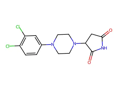 3-[4-(3,4-Dichlorophenyl)piperazin-1-yl]pyrrolidine-2,5-dione structure