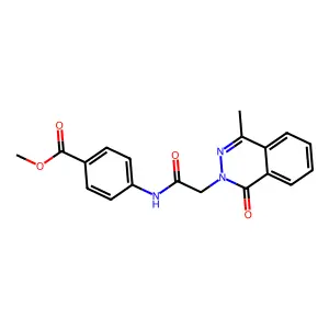 4-[2-(4-Methyl-1-oxo-1H-phthalazin-2-yl)-acetylamino]-benzoic acid methyl ester structure