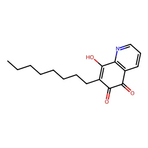 8-Hydroxy-7-octylquinoline-5,6-dione structure