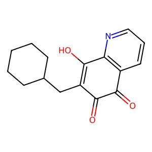 7-(Cyclohexylmethyl)-8-hydroxyquinoline-5,6-dione structure