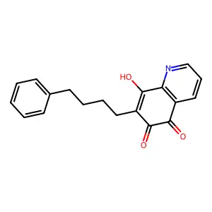 8-Hydroxy-7-(4-phenylbutyl)quinoline-5,6-dione structure