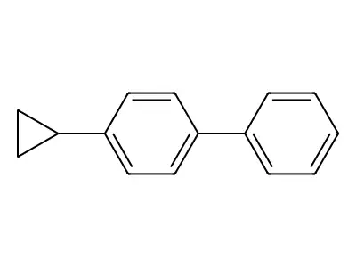 4-Cyclopropylbiphenyl structure