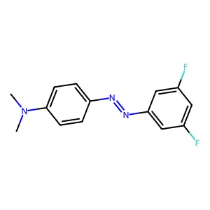 p-((3,5-Difluorophenyl)azo)-N,N-dimethylaniline structure
