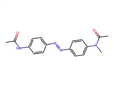 N-(4-((4-(Acetylamino)phenyl)azo)phenyl)-N-methylacetamide structure