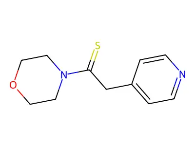 1-Morpholin-4-yl-2-(4-pyridyl)ethane-1-thione structure