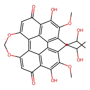 尾孢菌素 structure