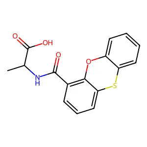 2-(吩噁噻-4-甲酰氨基)丙酸 structure