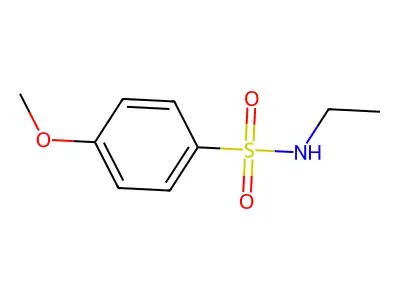 N-ethyl-4-methoxybenzenesulfonamide structure