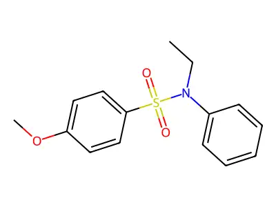 N-乙基-4-甲氧基-N-苯基苯磺酰胺 structure