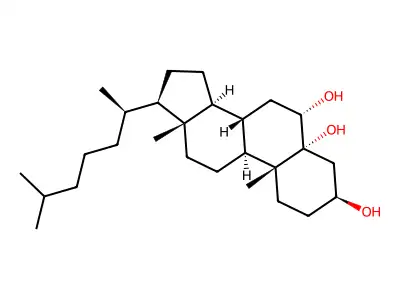 Cholestane-3,5,6-triol structure