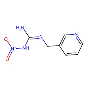 Guanidine, N-nitro-N'-(3-pyridinylmethyl)- structure