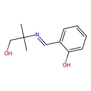 2-[(1-Hydroxy-2-methylpropan-2-yl)iminomethyl]phenol structure