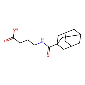 4-[(1-Adamantylcarbonyl)amino]butanoic acid structure