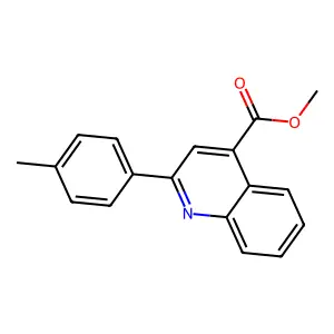Methyl 2-(4-methylphenyl)quinoline-4-carboxylate structure