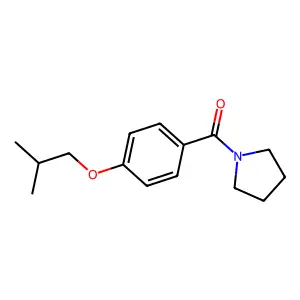 1-[4-(2-Methylpropoxy)benzoyl]pyrrolidine structure