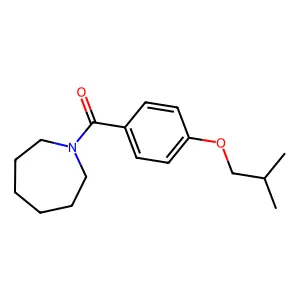 (Hexahydro-1H-azepin-1-yl)(4-(2-methylpropoxy)phenyl)methanone structure