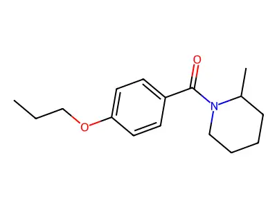 (2-Methyl-1-piperidinyl)(4-propoxyphenyl)methanone structure