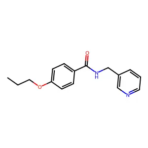 4-丙氧基-N-(3-吡啶基甲基)苯甲酰胺 structure
