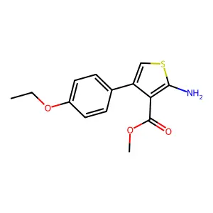 Methyl 2-amino-4-(4-ethoxyphenyl)thiophene-3-carboxylate structure