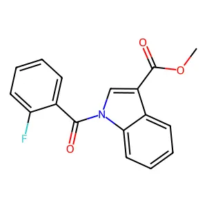 Methyl 1-(2-fluorobenzoyl)-1H-indole-3-carboxylate structure