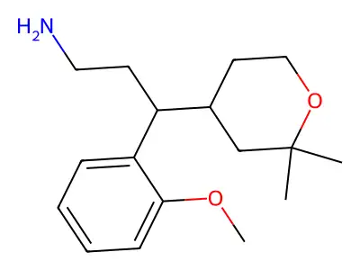 3-(2,2-Dimethyloxan-4-yl)-3-(2-methoxyphenyl)propan-1-amine structure