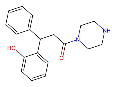 3-(2-Hydroxyphenyl)-3-phenyl-1-piperazin-1-ylpropan-1-one structure