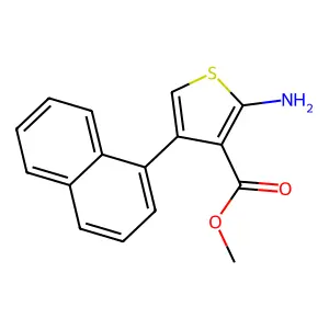 Methyl 2-amino-4-(naphthalen-1-yl)thiophene-3-carboxylate structure