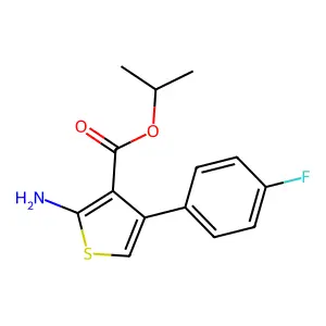 Isopropyl 2-amino-4-(4-fluorophenyl)thiophene-3-carboxylate structure