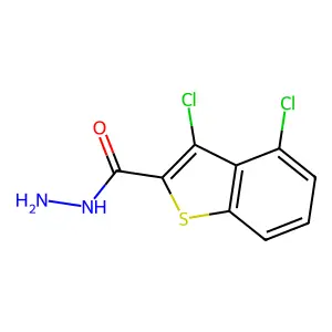 3,4-Dichloro-1-benzothiophene-2-carbohydrazide structure