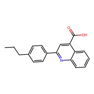 2-(4-Propylphenyl)quinoline-4-carboxylic acid structure