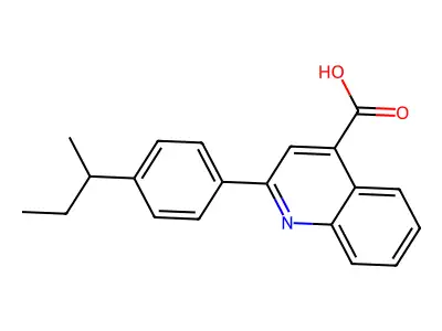 2-(4-Sec-butylphenyl)quinoline-4-carboxylic acid structure