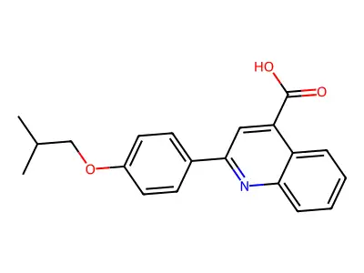 2-(4-Isobutoxyphenyl)quinoline-4-carboxylic acid structure