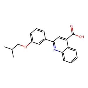 2-(3-Isobutoxyphenyl)quinoline-4-carboxylic acid structure