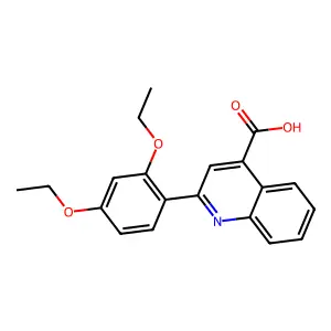 2-(2,4-Diethoxyphenyl)quinoline-4-carboxylic acid structure
