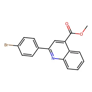 Methyl 2-(4-bromophenyl)quinoline-4-carboxylate structure